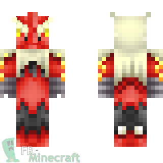 Aperçu de la skin Minecraft Mega Braségali - Pokémon