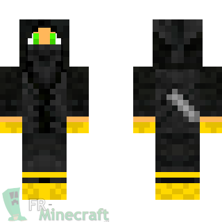 Aperçu de la skin Minecraft Ninja jaune