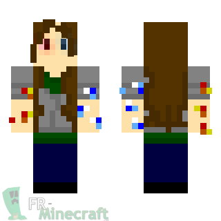 Aperçu de la skin Minecraft Fille Magicienne