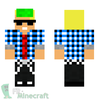 Aperçu de la skin Minecraft Garçon blond