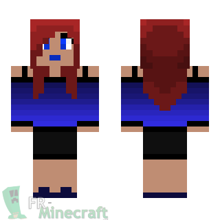 Aperçu de la skin Minecraft Fille