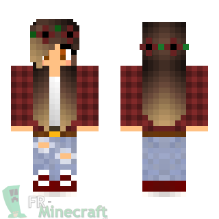 Aperçu de la skin Minecraft Fille du bûcheron