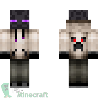 Aperçu de la skin Minecraft Enderman en sweat