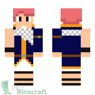 Aperçu de la skin Minecraft Natsu Dragnir - Fairy Tail