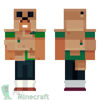 Aperçu de la skin Minecraft Déguisement Creeper en carton