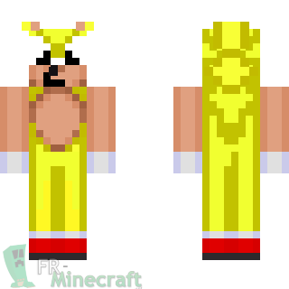 Aperçu de la skin Minecraft Super Sonic Jaune