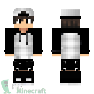 Aperçu de la skin Minecraft Garçon avec casquette