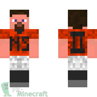 Aperçu de la skin Minecraft steve rugbyman