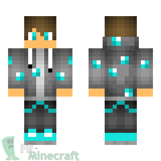 Aperçu de la skin Minecraft Garçon diamants