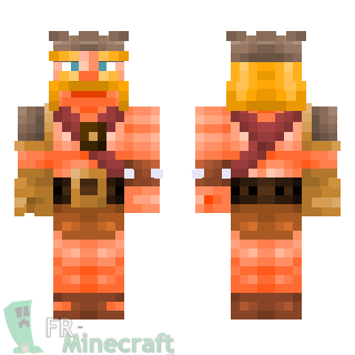 Aperçu de la skin Minecraft Roi barbare