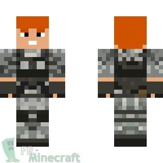 Aperçu de la skin Minecraft Lazarević Soldier (Blanc) - Uncharted 2