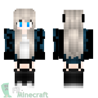 Aperçu de la skin Minecraft Fille de la nuit