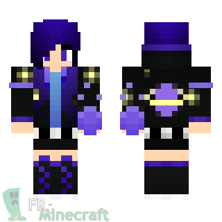 Aperçu de la skin Minecraft Fille galactique