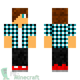 Aperçu de la skin Minecraft Garçon brun