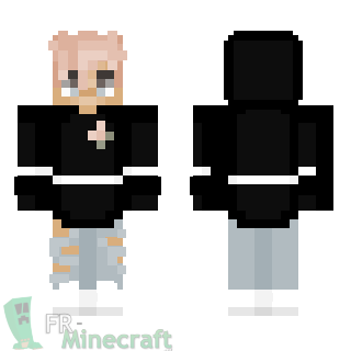 Aperçu de la skin Minecraft Garçon jean troué