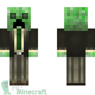 Aperçu de la skin Minecraft creeper smoking