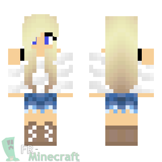 Aperçu de la skin Minecraft Fille blonde