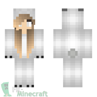 Aperçu de la skin Minecraft Fille ours polaire