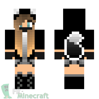 Aperçu de la skin Minecraft Fille déguisée en loup