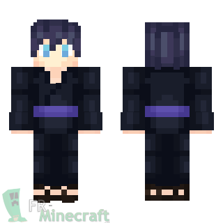 Aperçu de la skin Minecraft Garçon en kimono