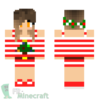 Aperçu de la skin Minecraft Fille de Noël