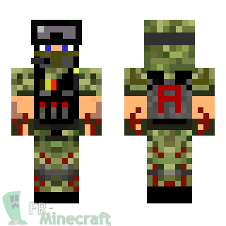 Aperçu de la skin Minecraft Militaire Belge