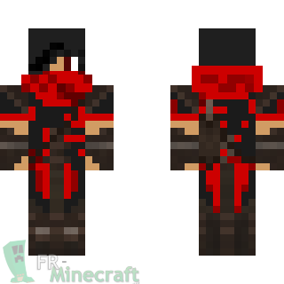 Aperçu de la skin Minecraft Red Assassin - Assassin's Creed