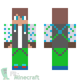 Aperçu de la skin Minecraft Garçon brun