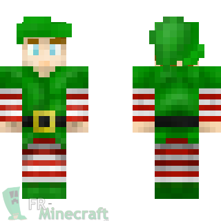 Aperçu de la skin Minecraft Lutin de noël