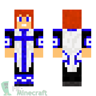 Aperçu de la skin Minecraft Templier bleu