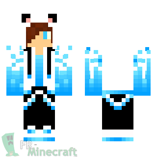 Aperçu de la skin Minecraft Garçon pull de glace